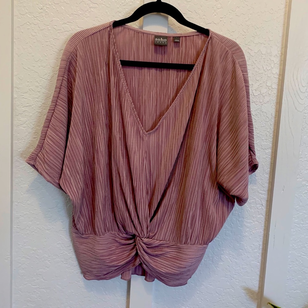 Gently Used Ruched Dolman Sleeve Top